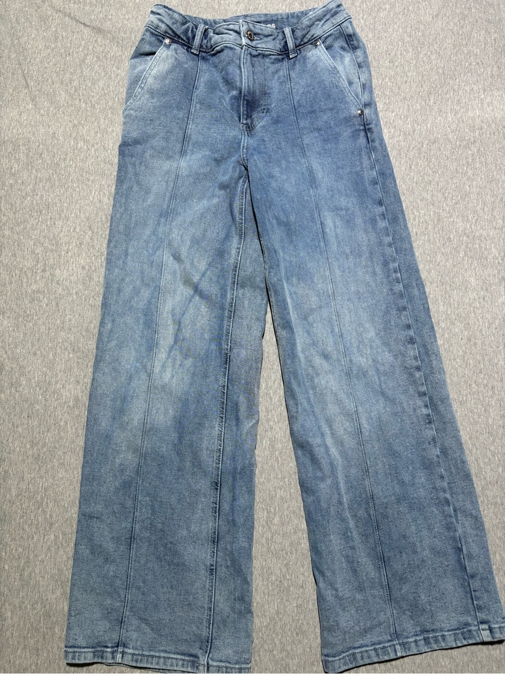 Michael Kors Women's Wide-Leg Denim Jeans in Light Blue